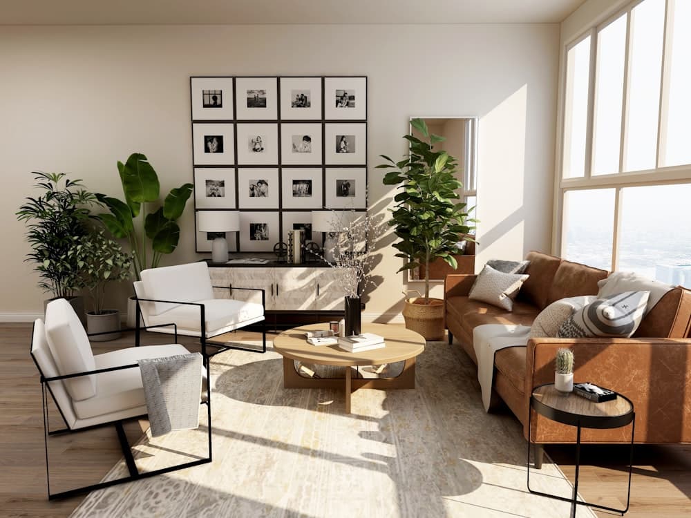 Styled living room preview