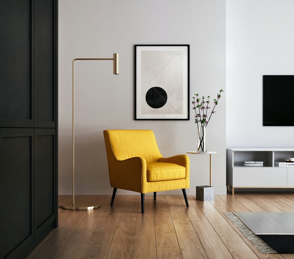 Minimal chair interior preview